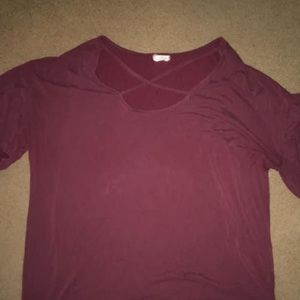 Maroon Blouse